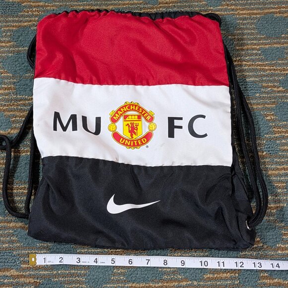 Share Nike Manchester United gymsack-black/red/white BA4682 Drawstring Bag Red D - Picture 3 of 4